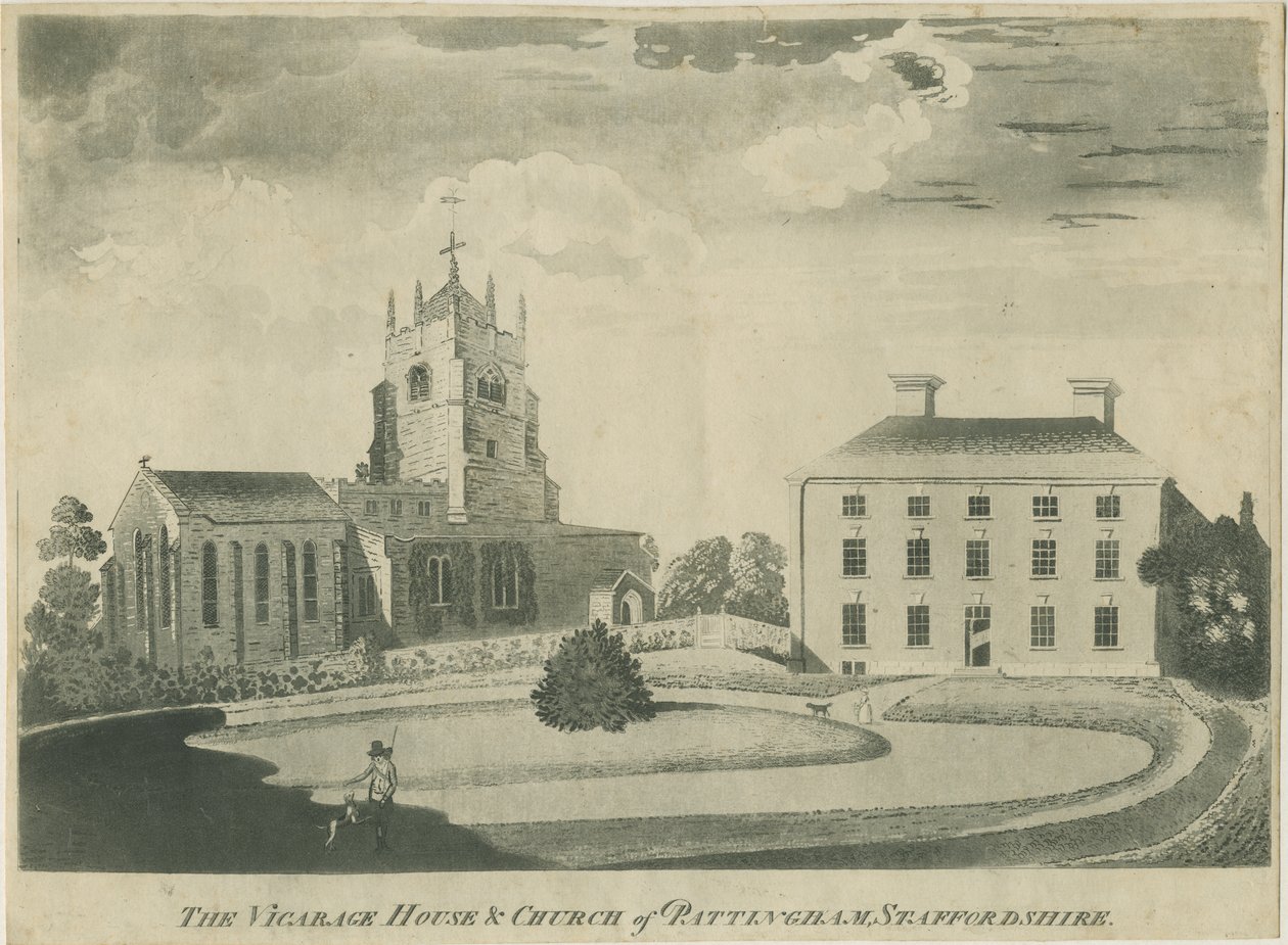 Chiesa di Pattingham e Casa del Vicario da School English