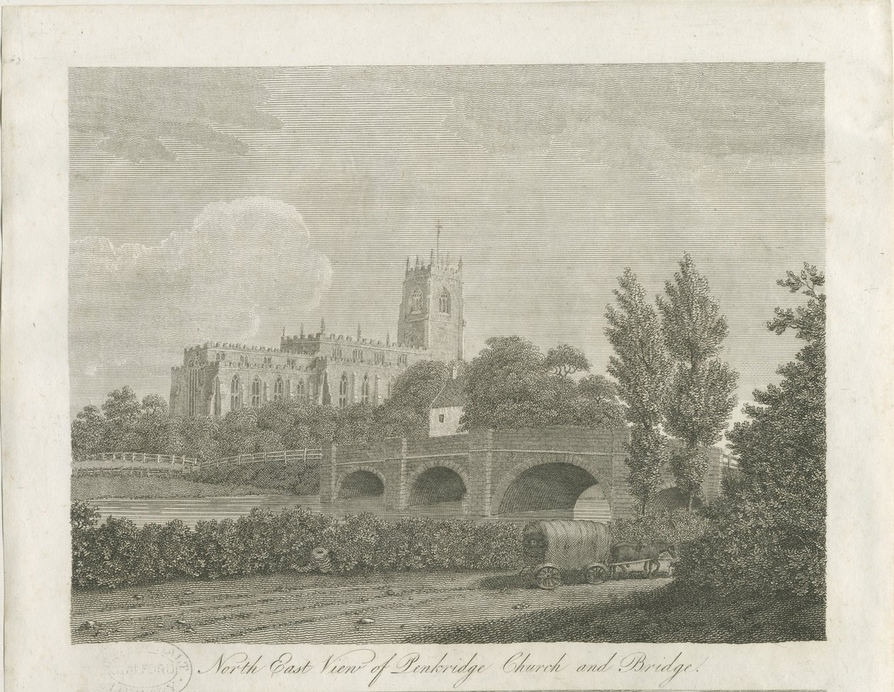 Penkridge Town - Chiesa e ponte da School English
