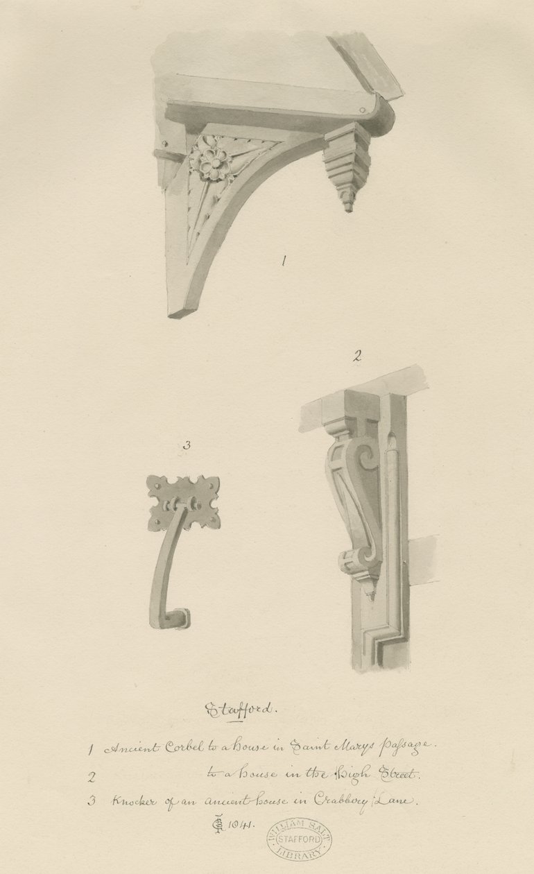 Stafford - Dettagli architettonici da School English
