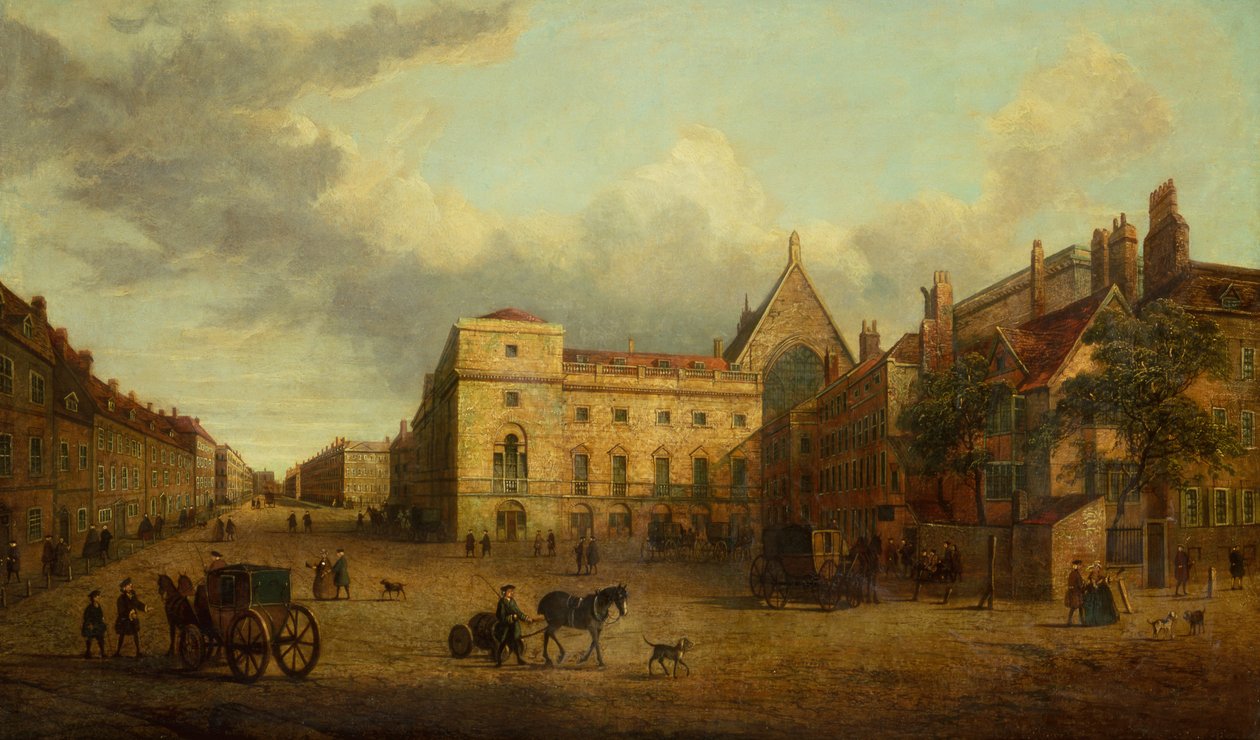 Vista di Whitehall con Old Palace Yard da School English