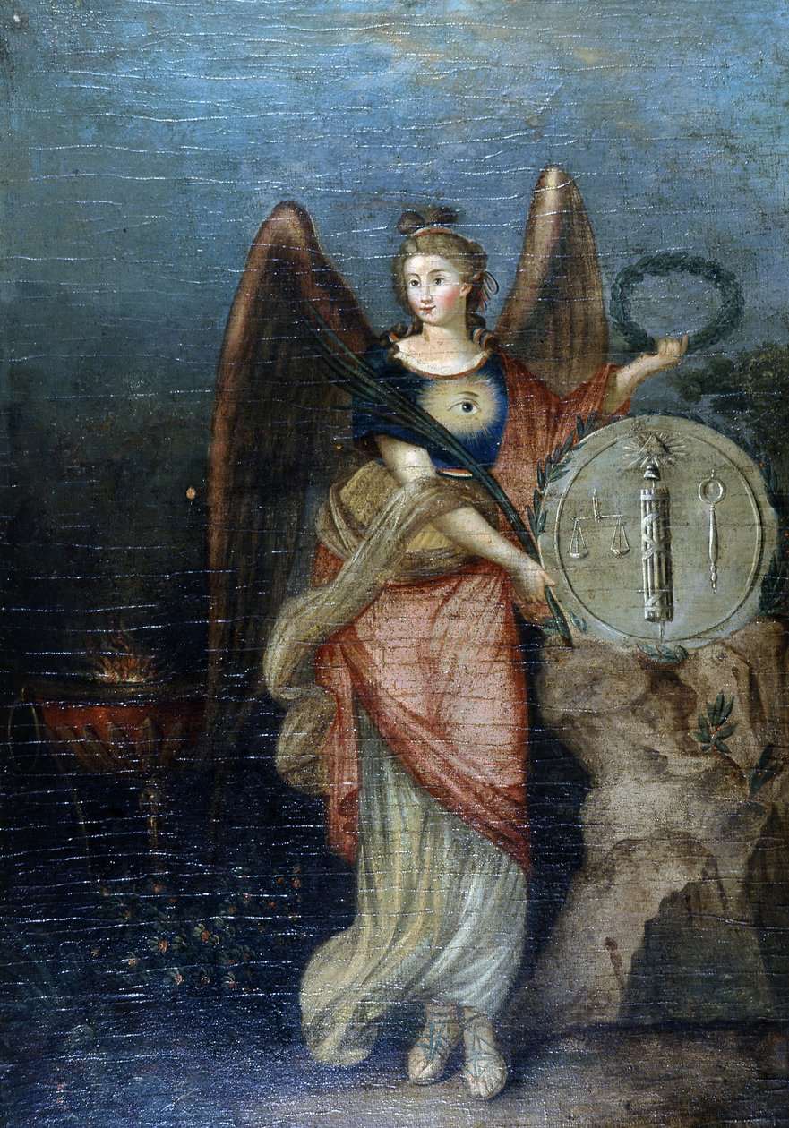 Allegoria della Rivoluzione e della Repubblica (Simboli Massonici) da School French