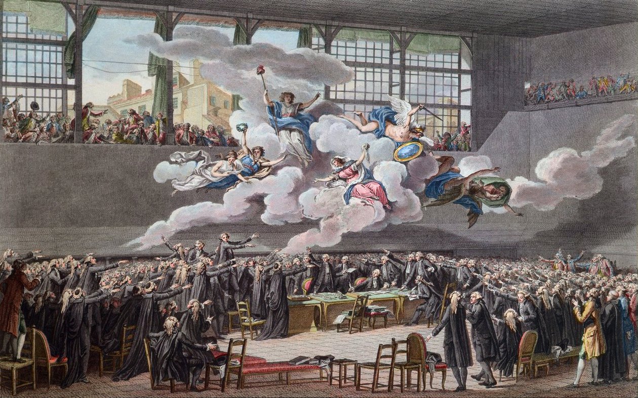 Rivoluzione francese (1789-1799): Il Giuramento della Pallacorda a Versailles il 20 giugno 1789 da School French