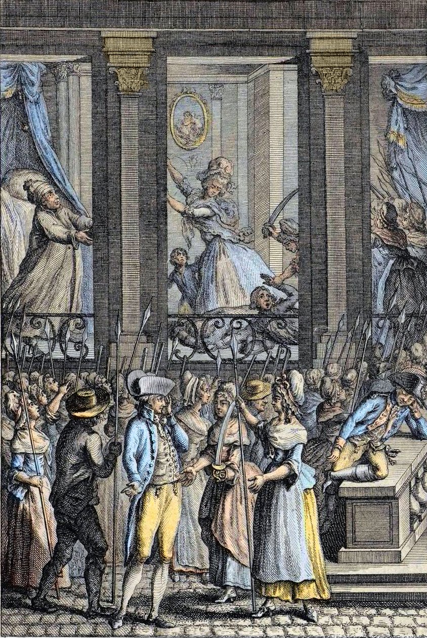 Rivoluzione Francese - La terribile notte dal 5 al 6 ottobre 1789 a Versailles - aggressione a Luigi XVI e Maria Antonietta da School French