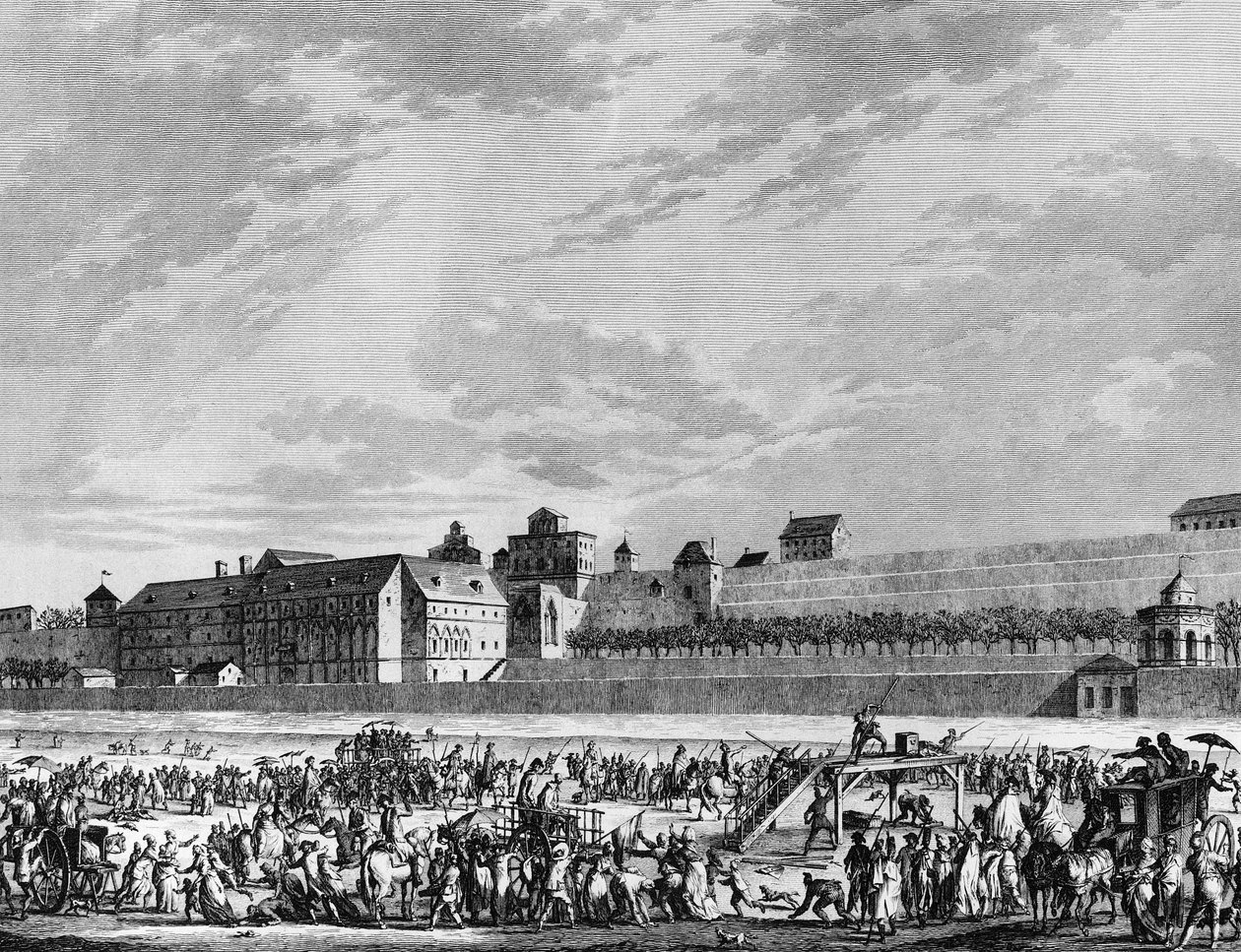 Rivoluzione francese e movimenti antirivoluzionari: Morte di Jean Sylvain Bailly (1736-1793) il 12 novembre 1793 ghigliottinato, per aver testimoniato a favore di Maria Antonietta durante l