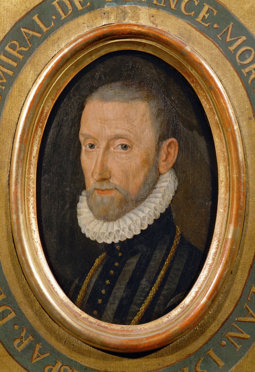 Gaspard de Coligny, ammiraglio, statista, leader del partito ugonotto, assassinato durante la ... da School French
