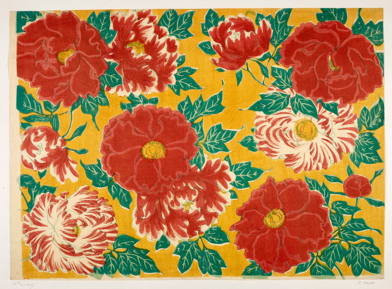 Disegno floreale giapponese, illustrazione da 