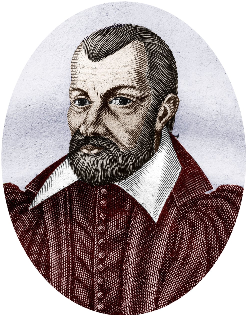 Jean Bodin 1530-1596 (incisione a colori) da School French
