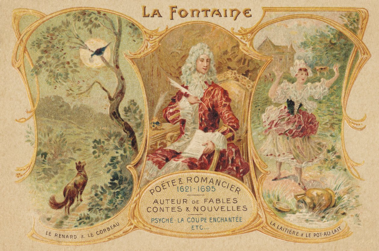 Jean de La Fontaine (stampa) da School French