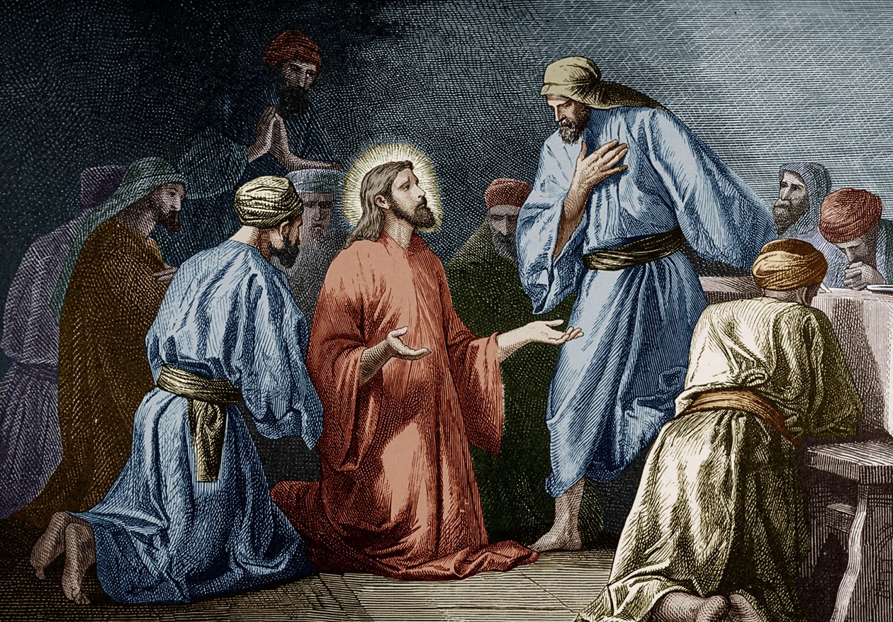 Gesù Cristo insegna la preghiera a Giovanni da School French