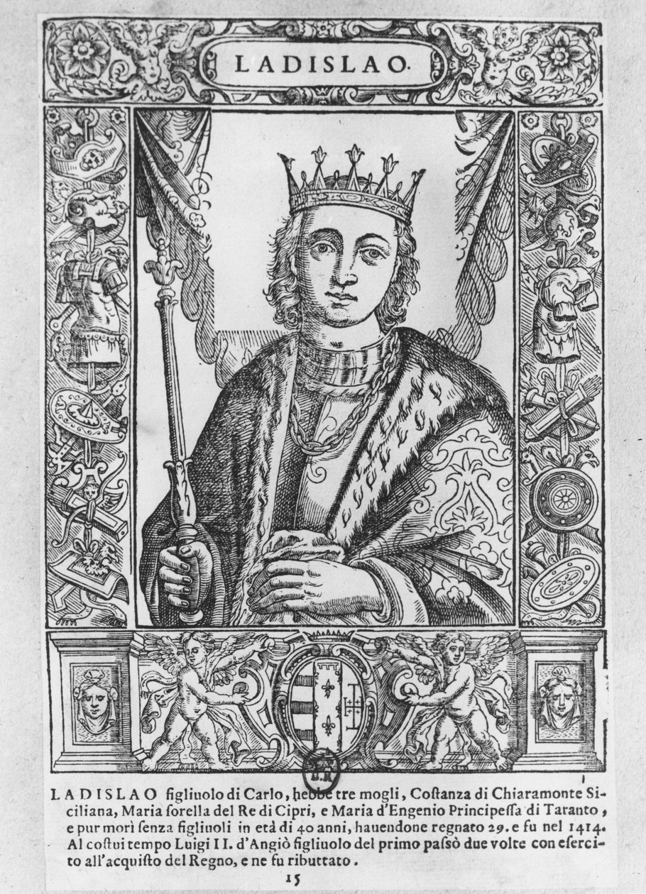 Ladislao il Magnanimo (incisione) da School French