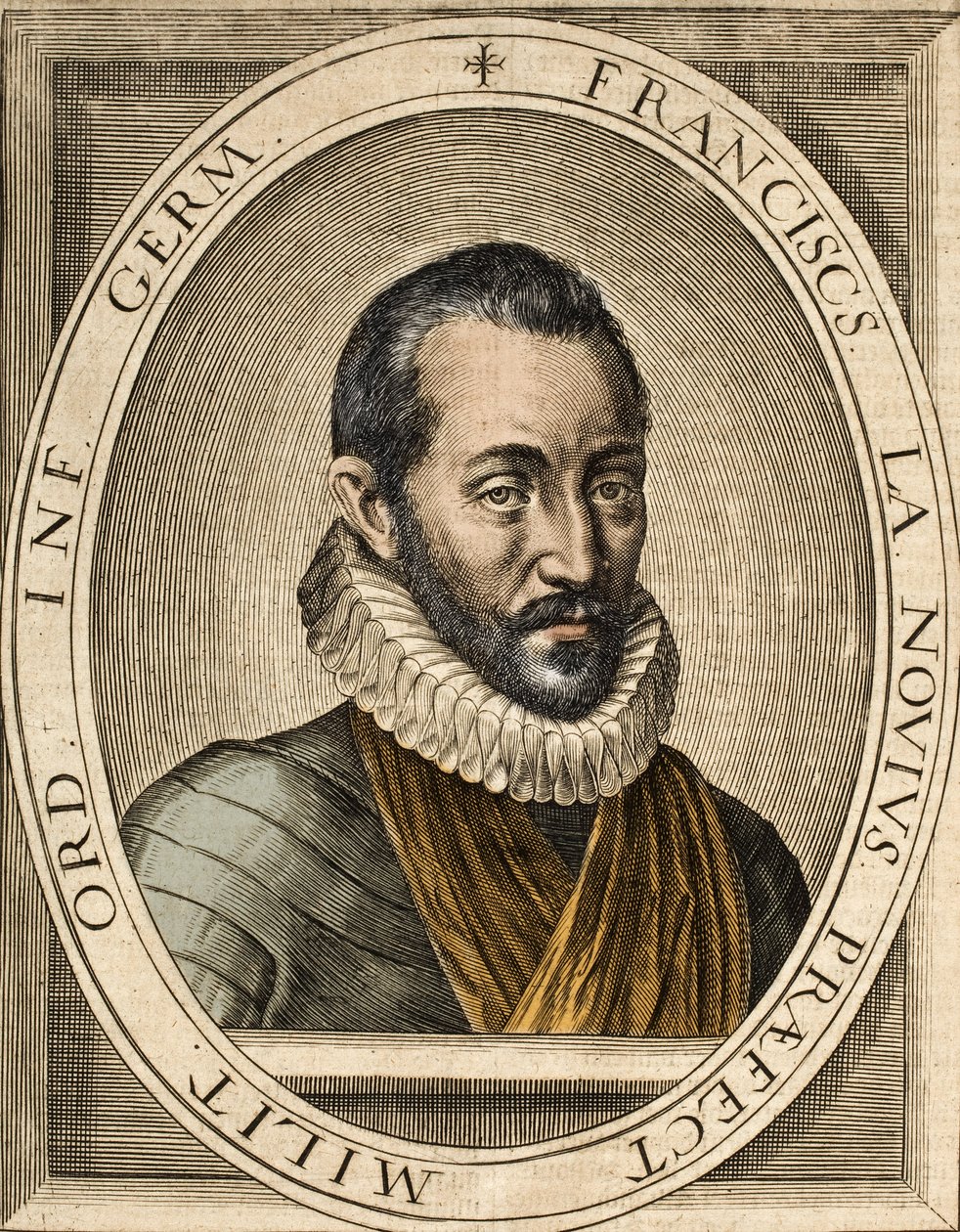 Ritratto di François de La Noue (1531-1591), autore di Discorsi politici e militari francesi - François de la Noue detto Bras-de-Fer (Braccio di Ferro) da School French