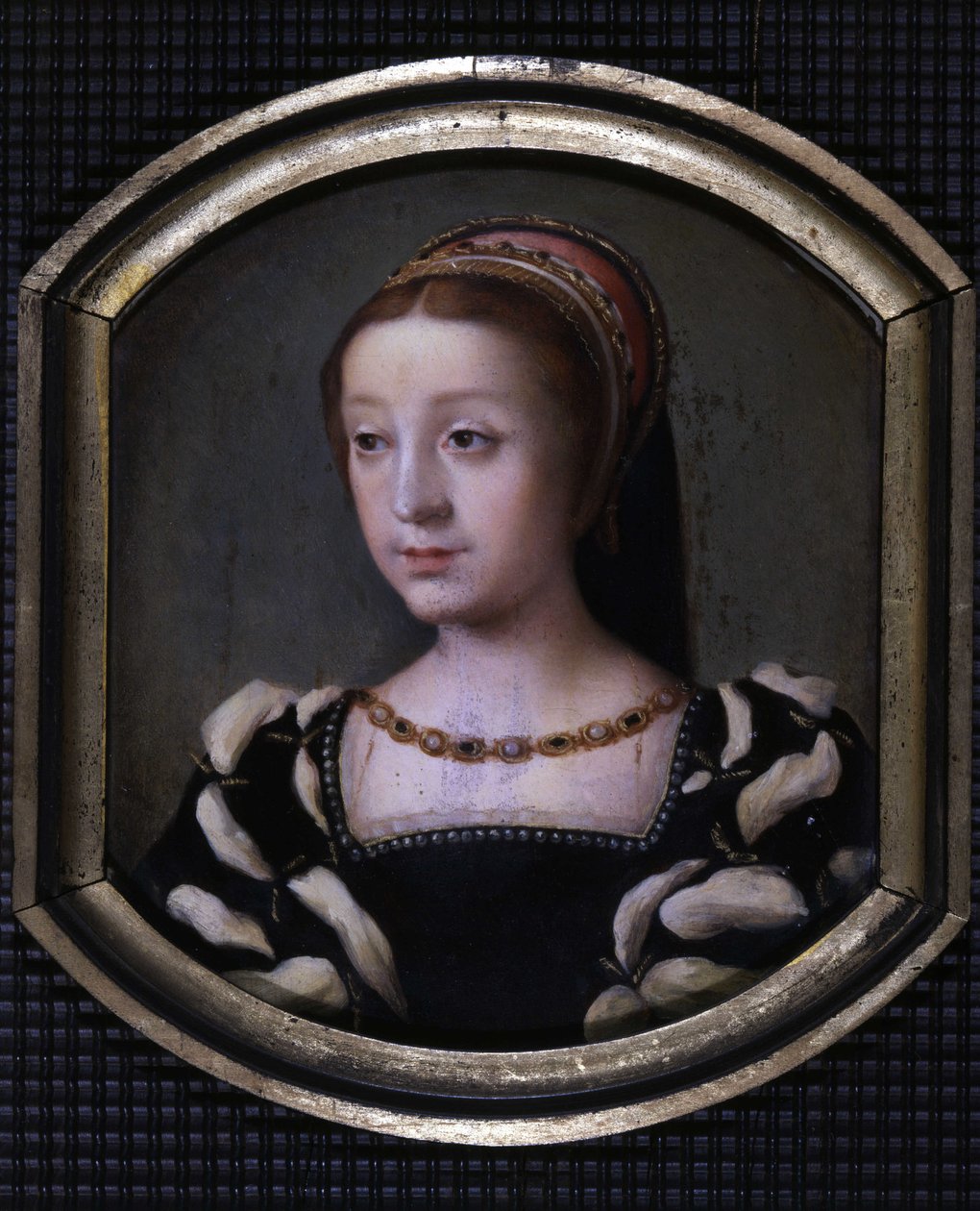 Renata di Francia (1510-1575), Duchessa di Chartres e Montargis poi Ferrara, figlia minore di Luigi XII e Anna di Bretagna. copia di M. Juilleau da School French