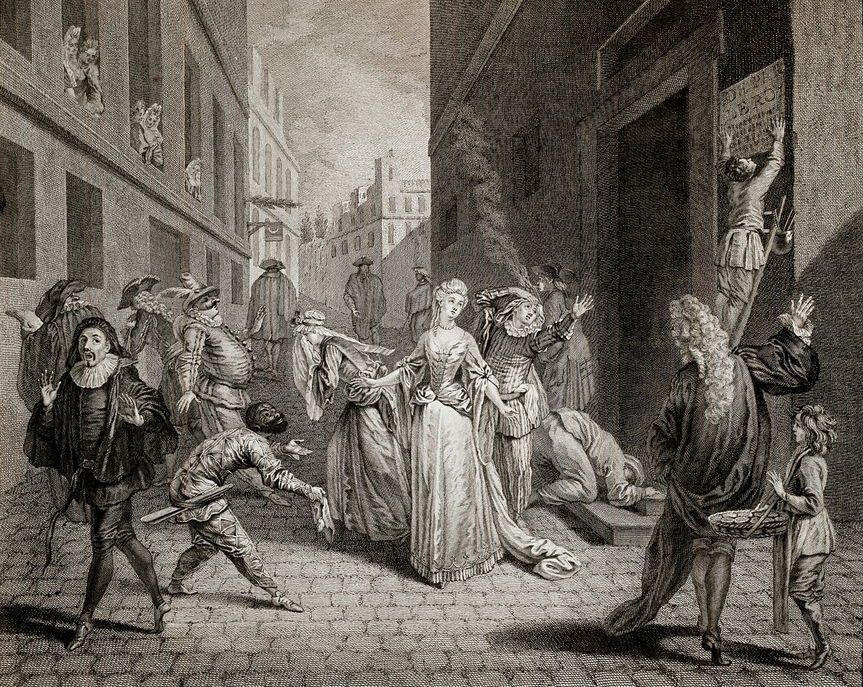 Terrore (1793-1794): Comici italiani (interpretando personaggi della Commedia dell