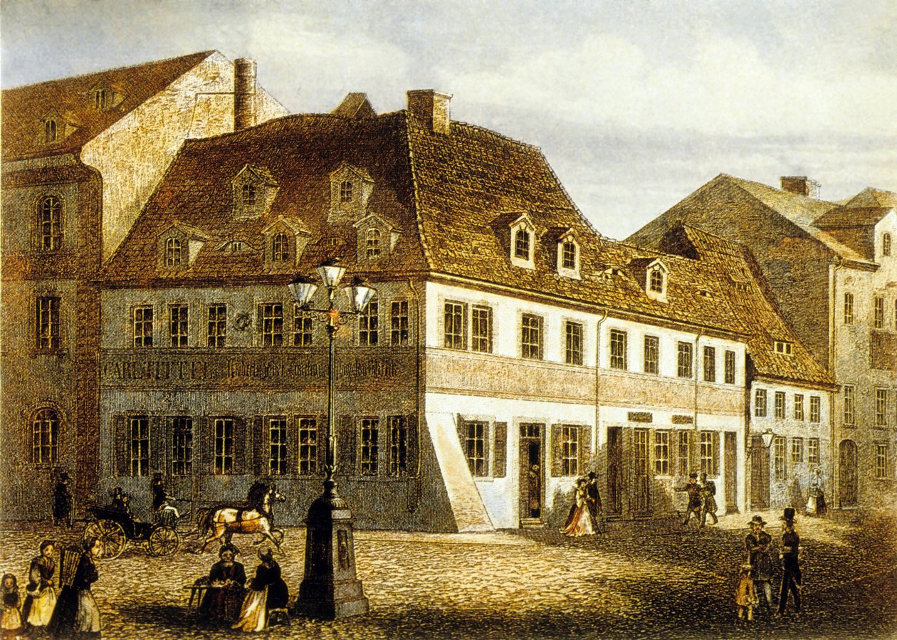 Luogo di nascita del compositore Robert Schumann a Zwickau, Sassonia da School German