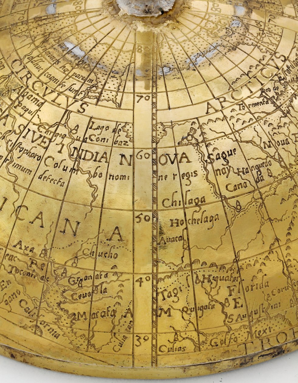 Coppa a globo continentale rara, Germania del Nord o Fiandre, c.1600 (dettaglio) da School German