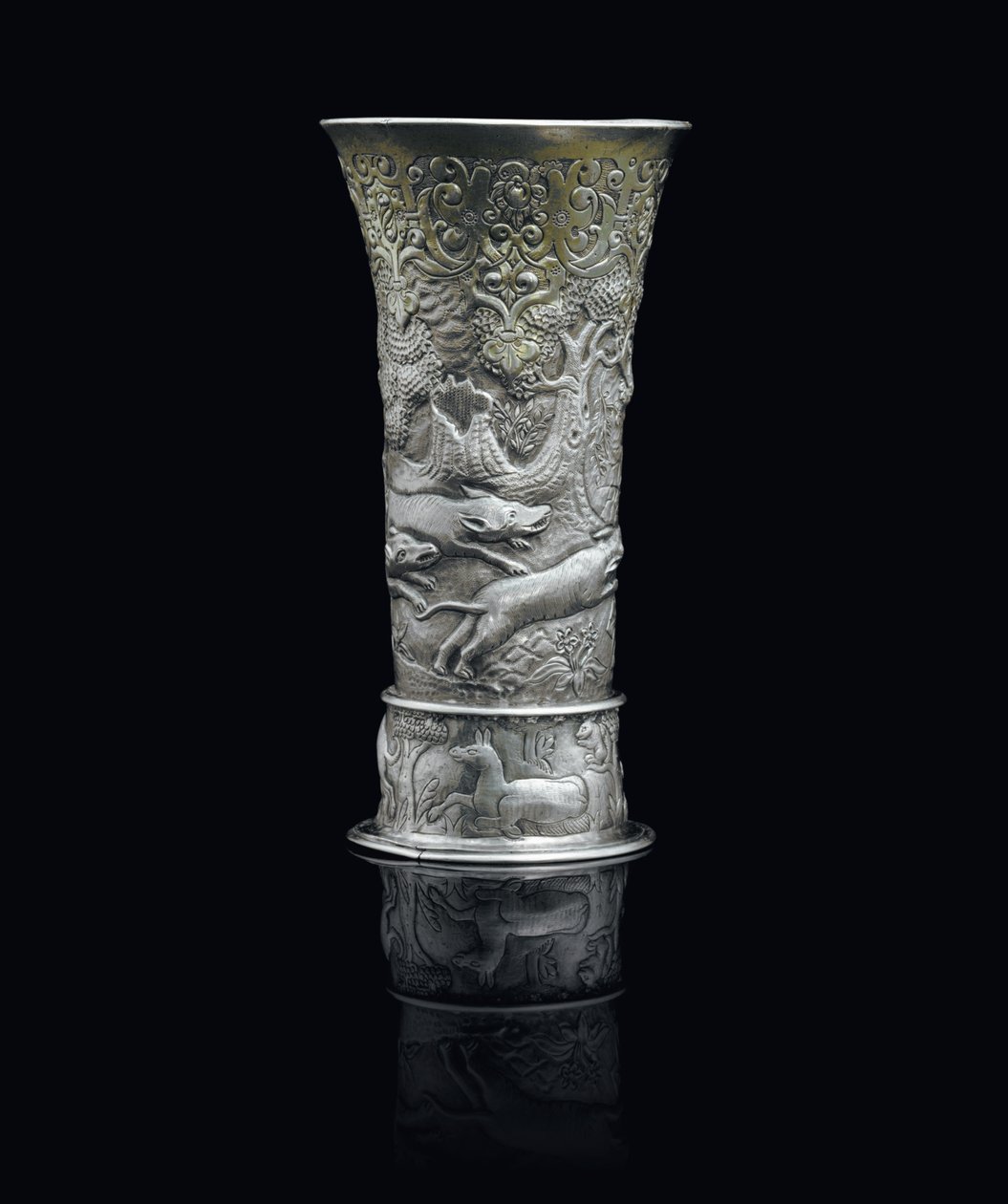 Bicchiere, Transilvania, c.1650 (argento parzialmente dorato) da School Hungarian
