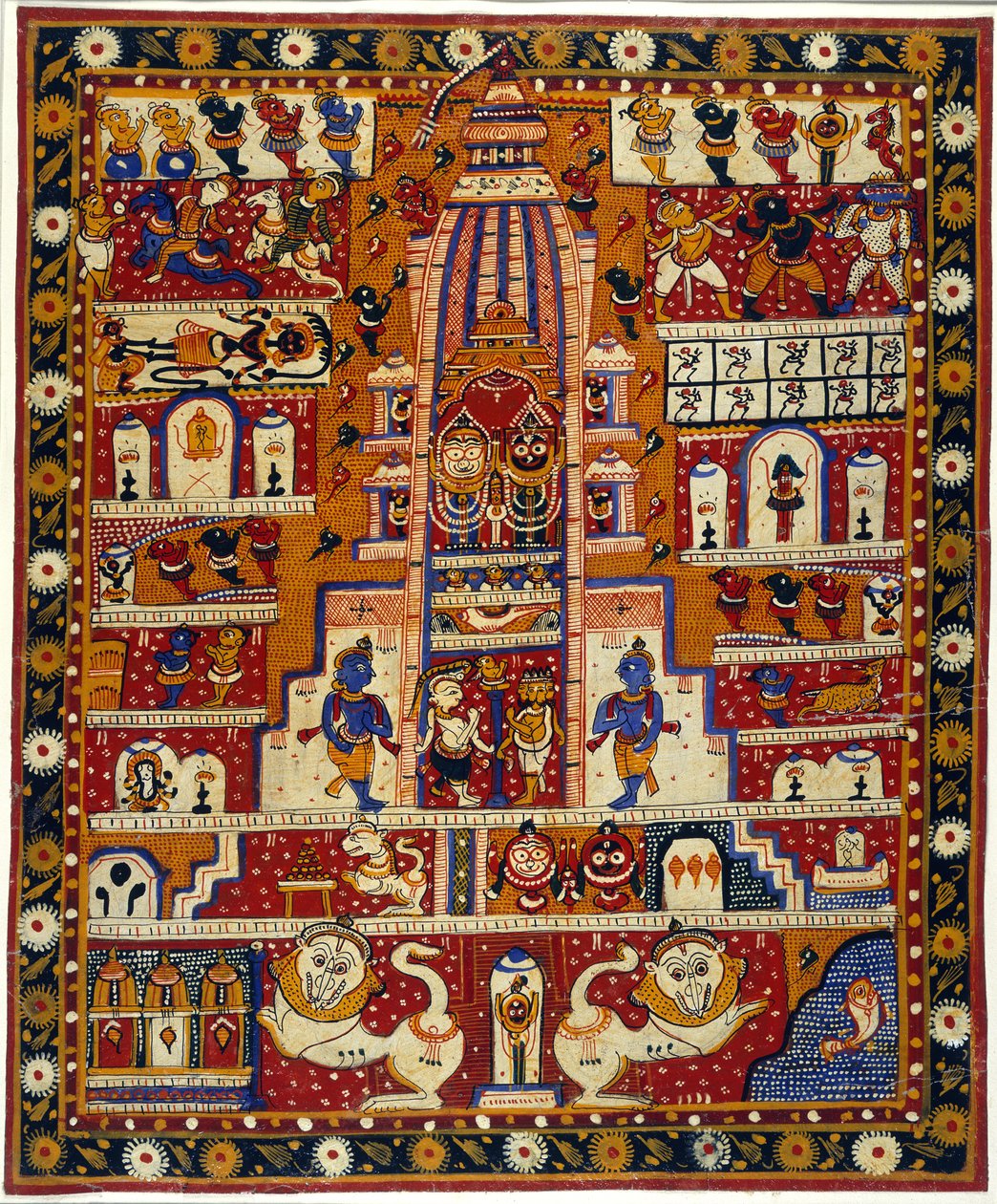 Diagramma del Tempio di Jagannath, c.1930 da School Indian