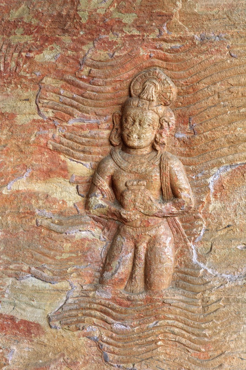 (dettaglio) Vishnu come Varaha Avatar da School Indian