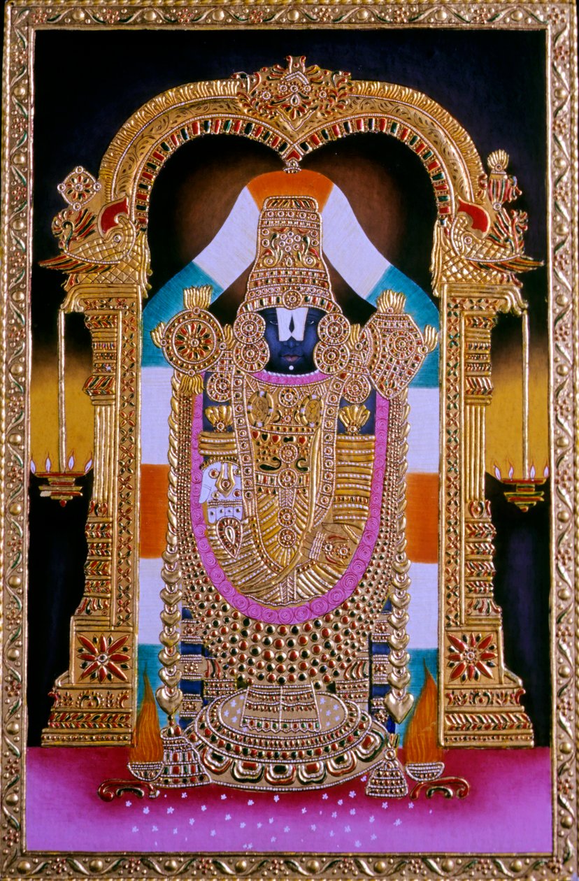 Miniatura di Lord Tirupati Balaji, India da School Indian