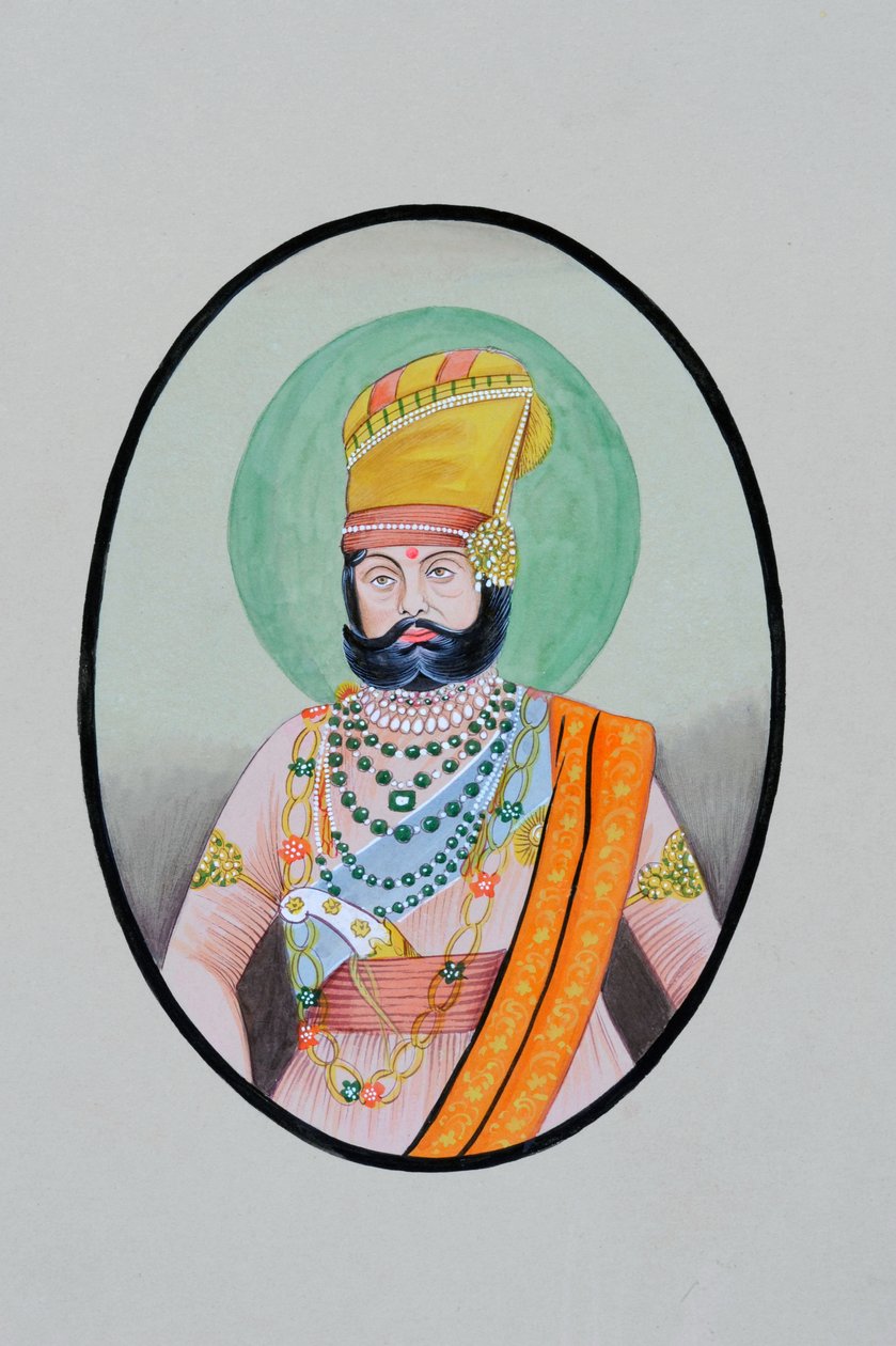 Miniatura del Maharaja Jaswant Singh Jodhpur da School Indian
