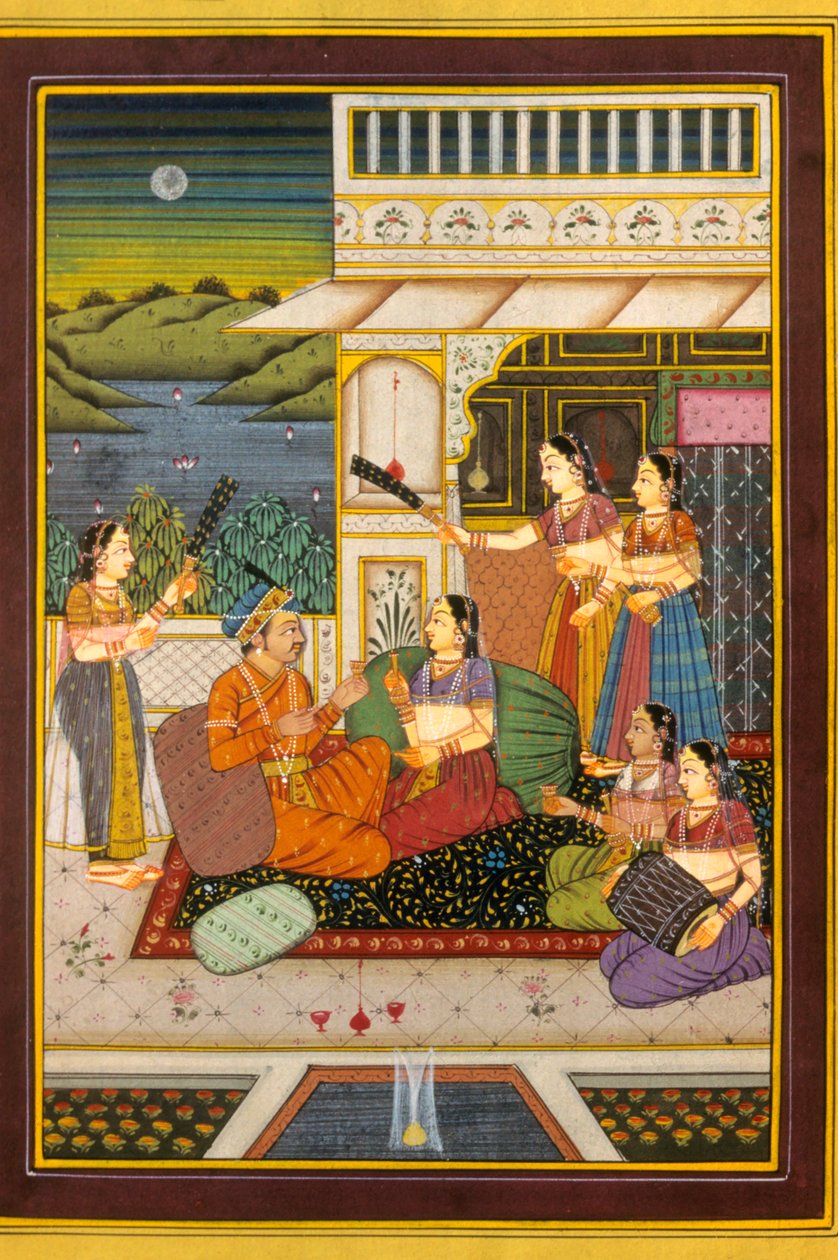 Miniatura Mughal, scene d
