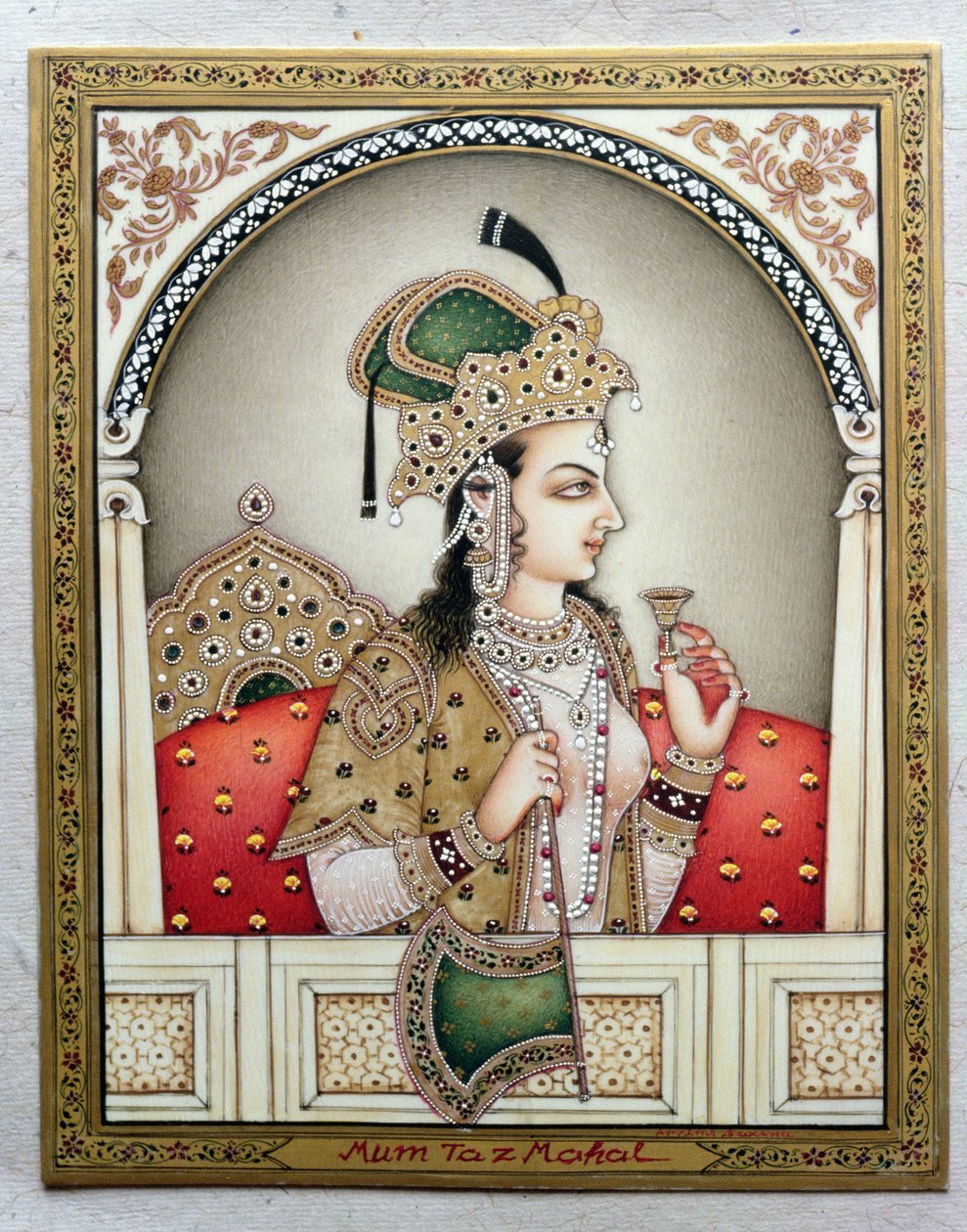 Ritratto di Arjumand Banu Begum (d.1631) Mumtaz-i Mahal da School Indian