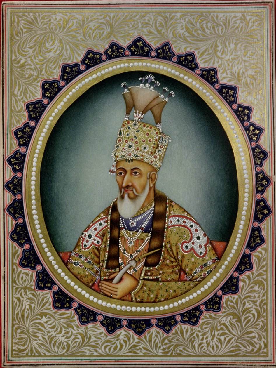 Ritratto di Bahadur Shah II (1775-1862) da School Indian