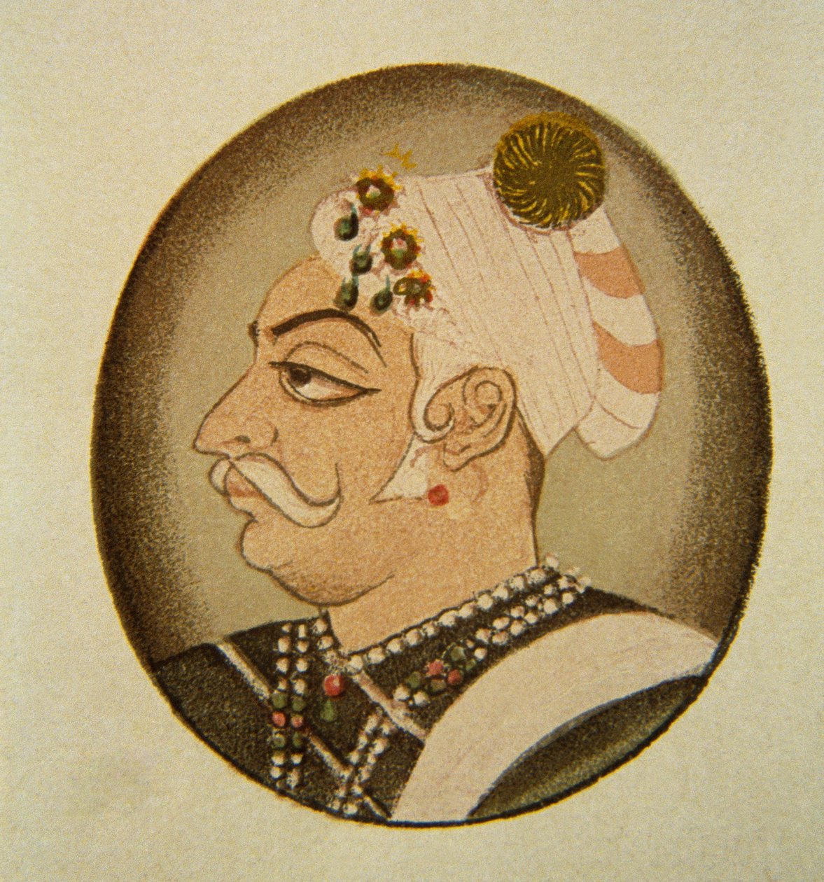Ritratto di Maharaja Bhartpur Badam Singh, Rajasthan, India da School Indian