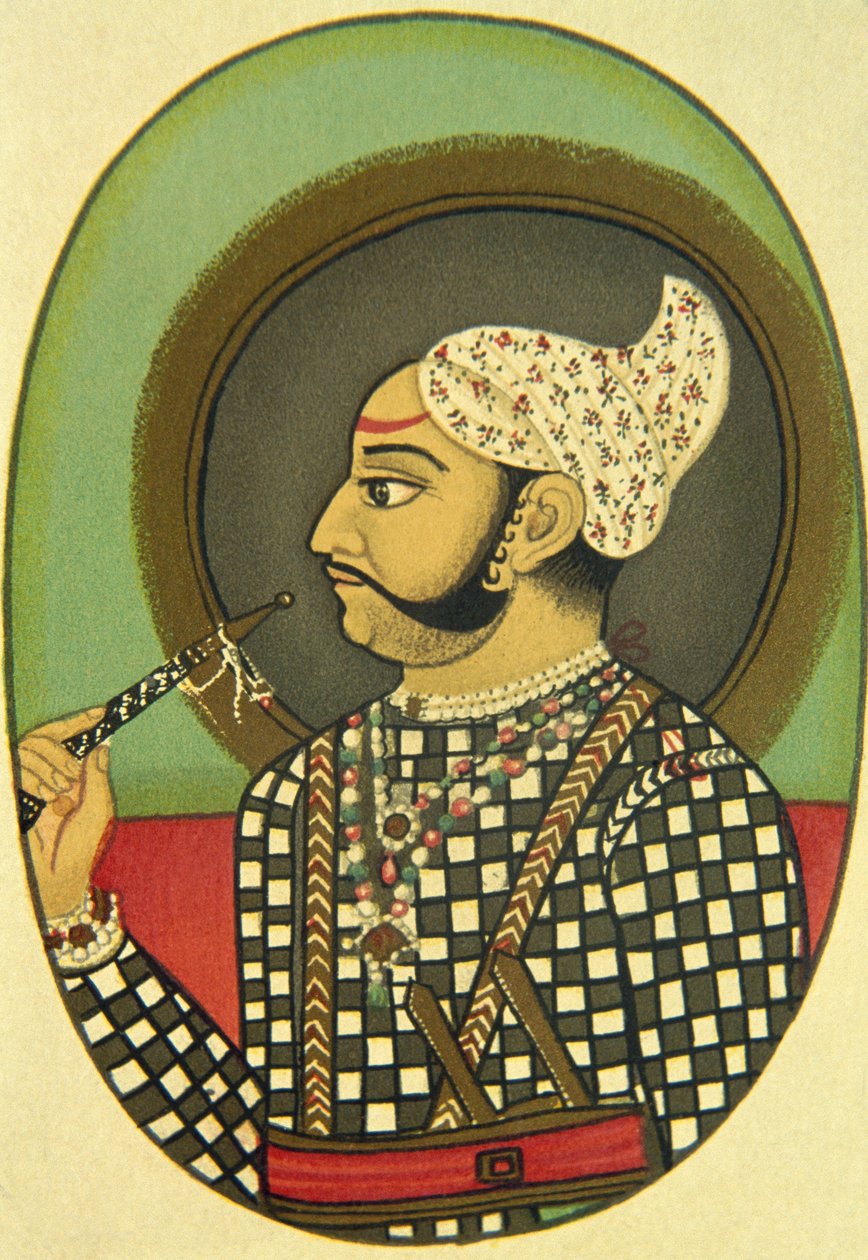 Ritratto di Maharaja Bundi Budh Singh, India da School Indian