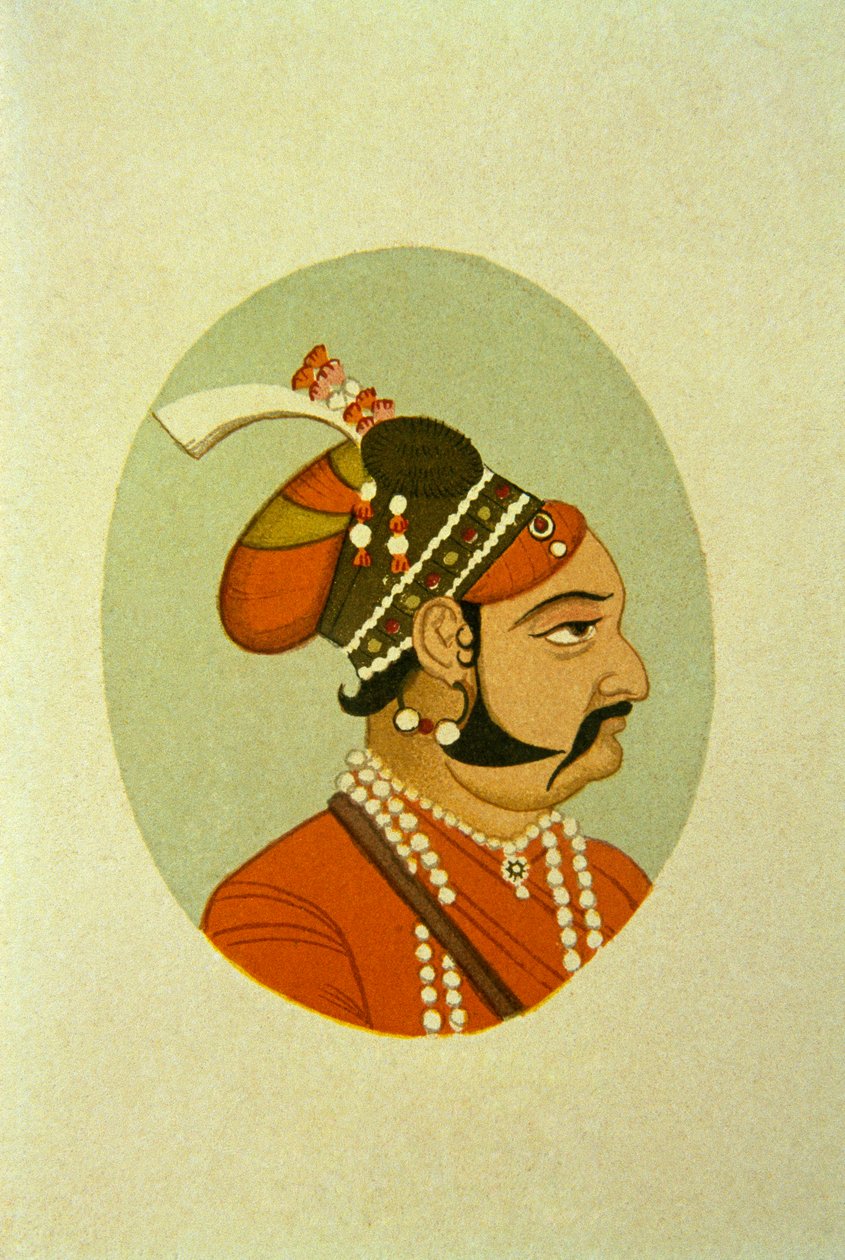 Ritratto del Maharaja Jaisalmar Jaswant Singh, India da School Indian