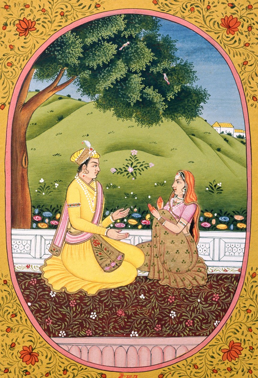Immagine del Calendario Annuale e Pittura per un Mese Indù Baisakh, India da School Indian
