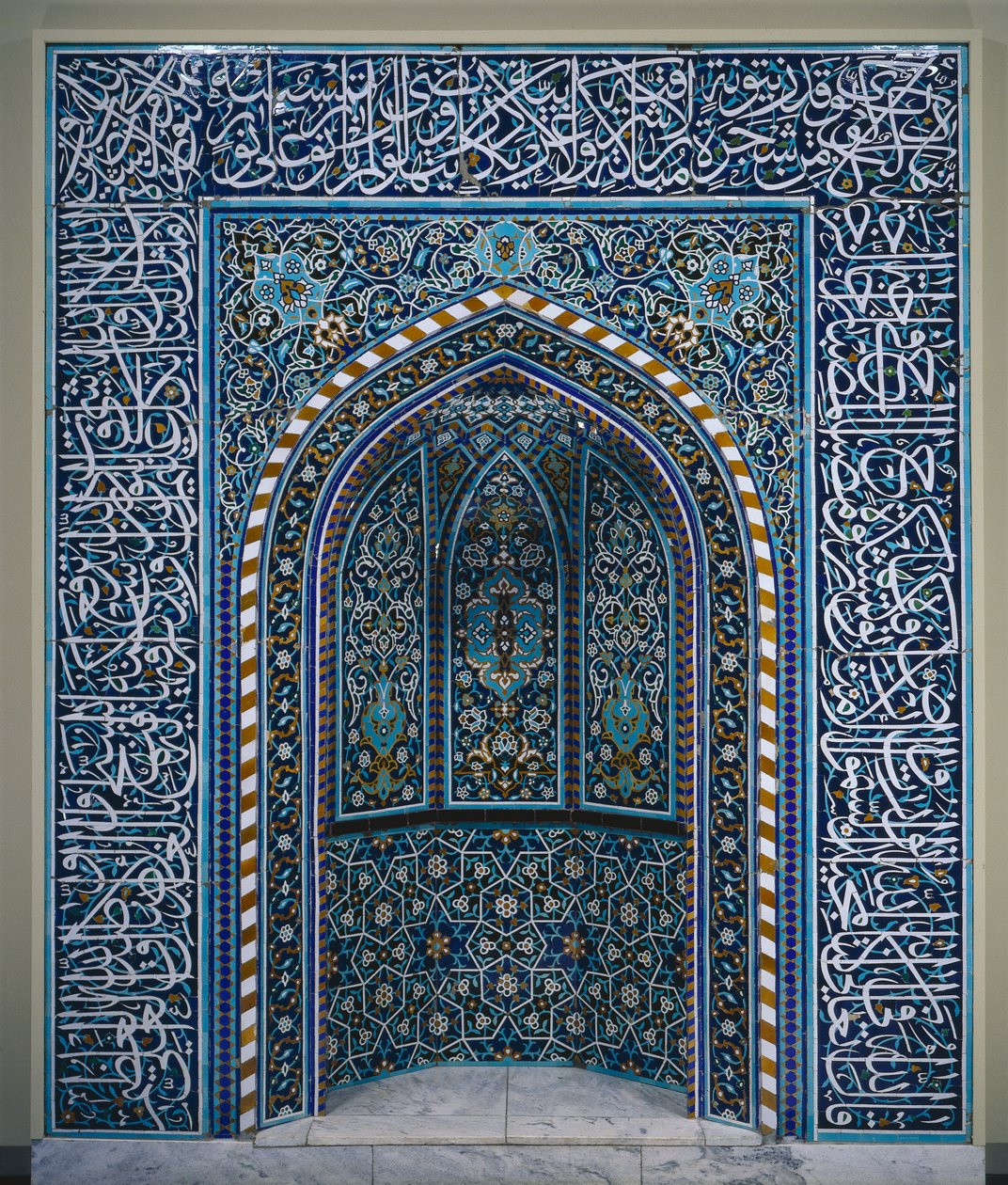Nicchia di preghiera (Mihrab), primi anni del 1600 da School Iranian