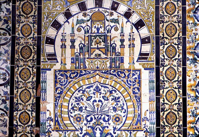 Tunisia a Kairouan: decorazione della Moschea da School Islamic
