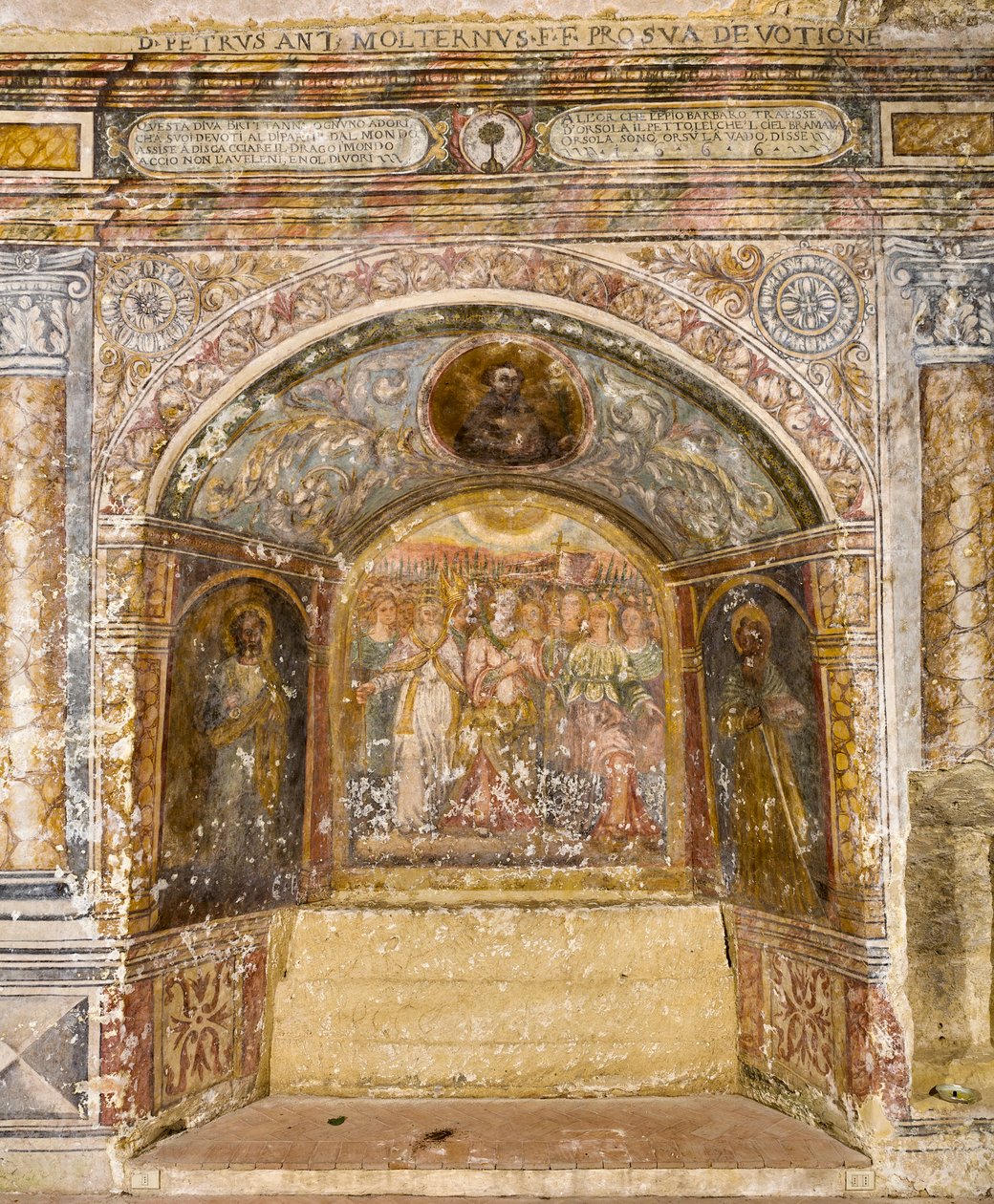 Fresco in the Church of Santa Maria della Palomba da School Italian