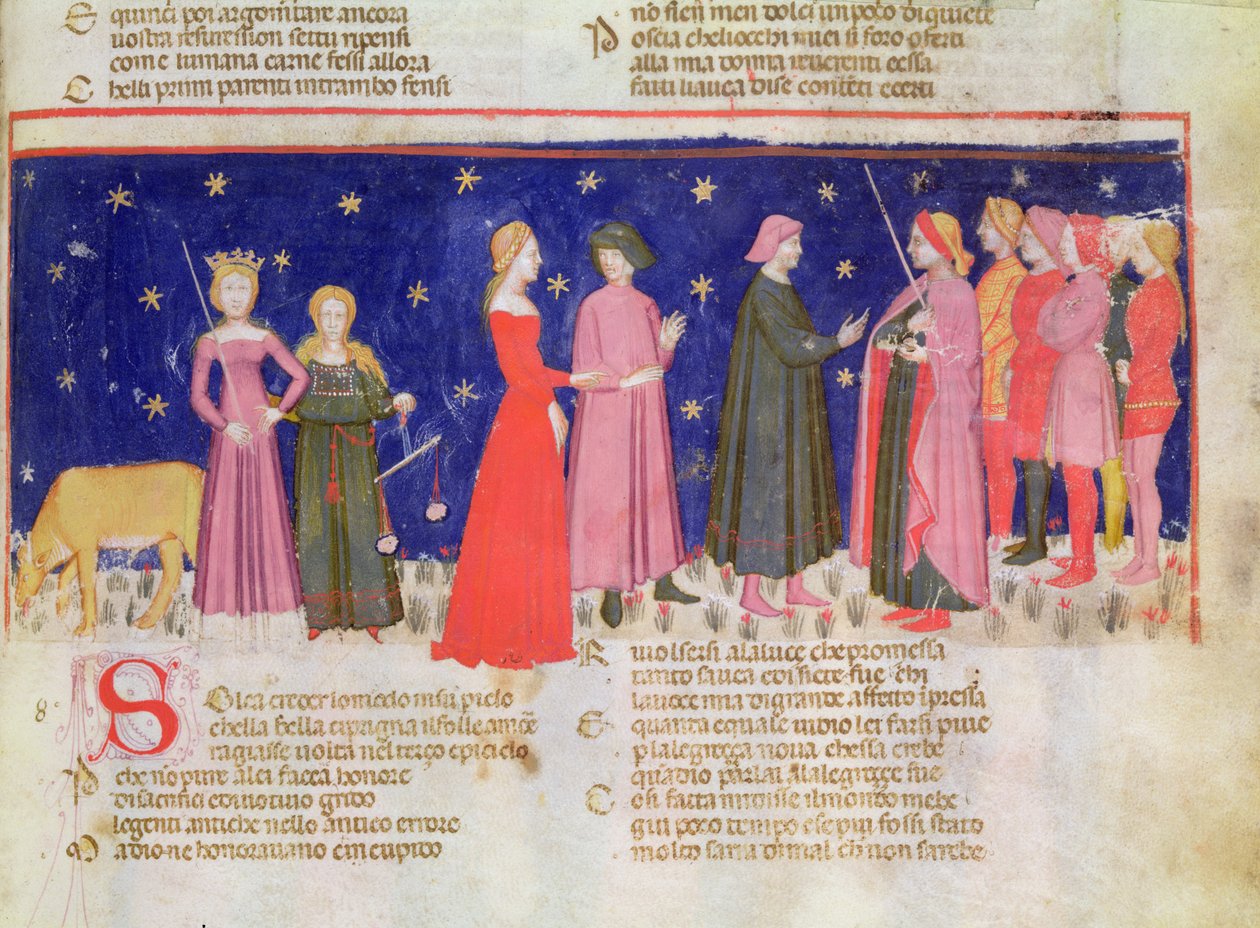 Paradiso VIII f.58r Conversazione con Carlo Martello, da 