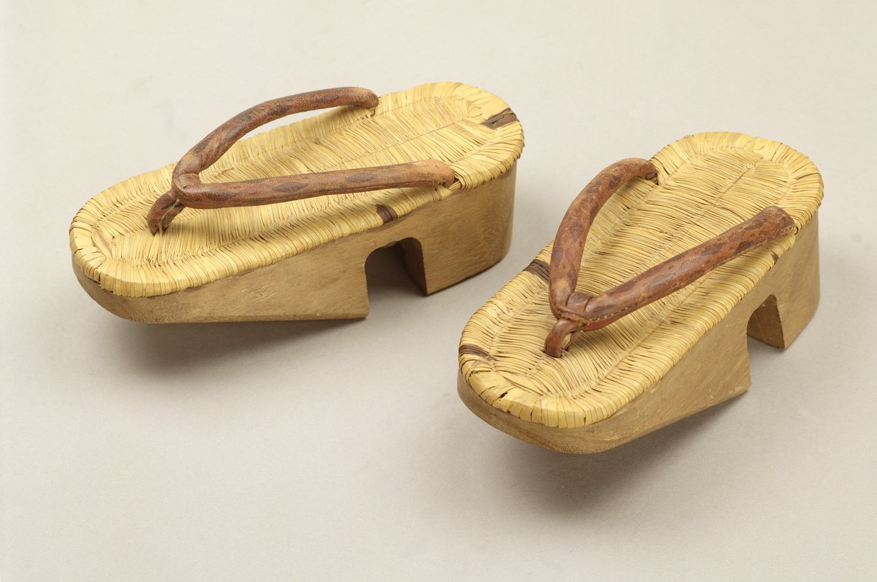 Sandali geta per ragazzi (legno e pelle) da Japanese School