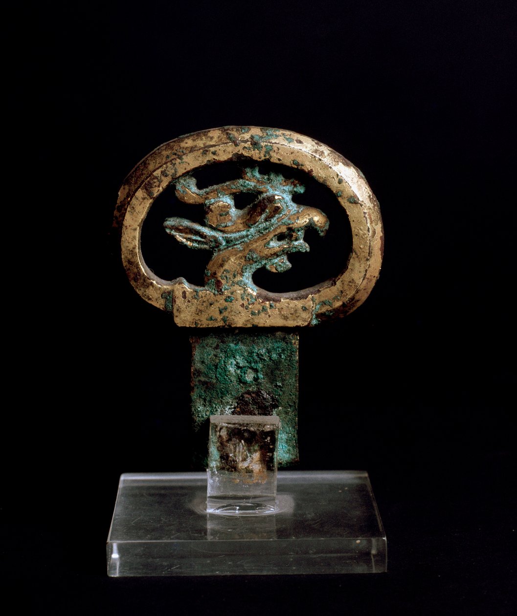 Manico in bronzo con testa di grifone da Japanese School