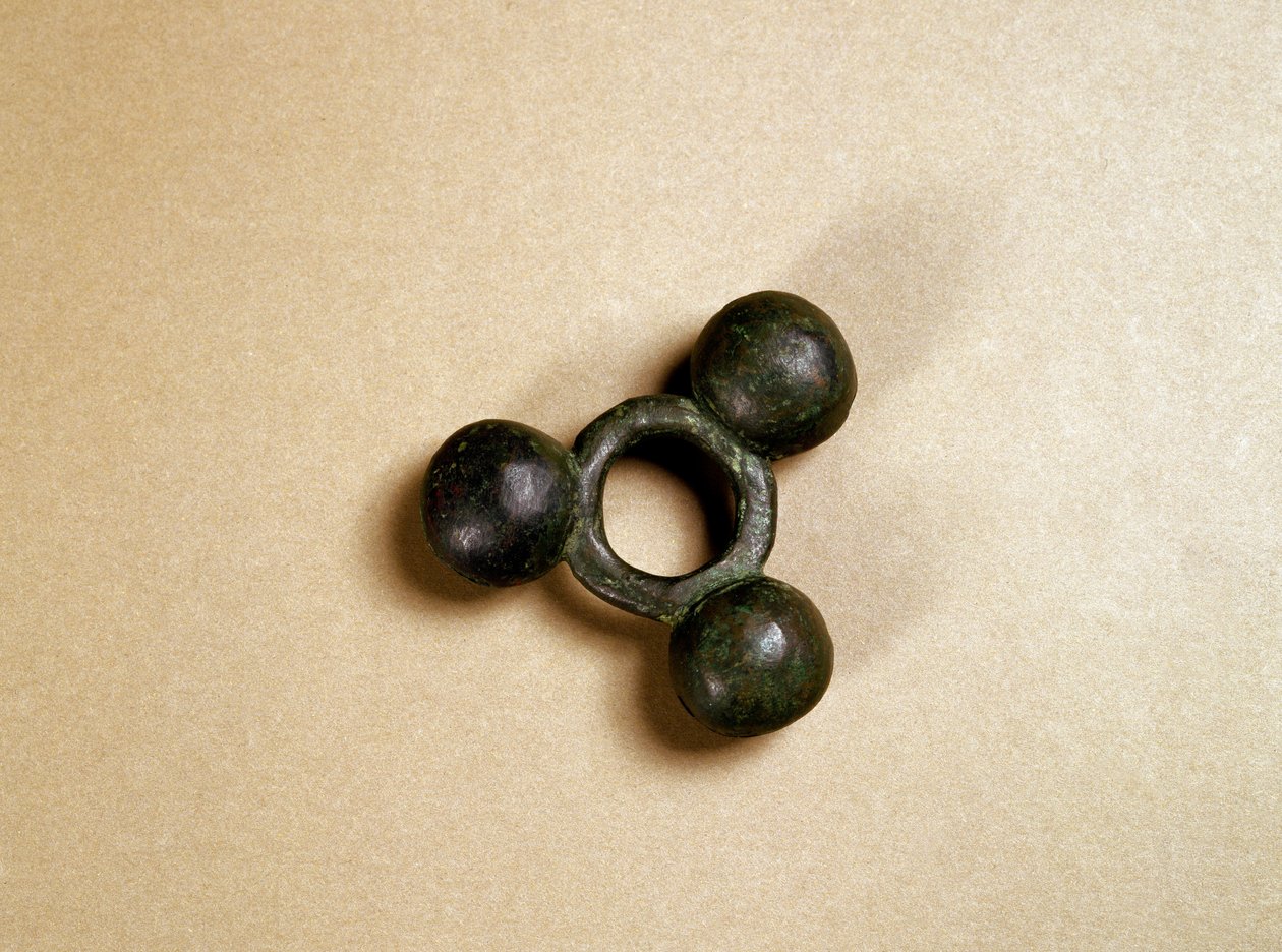 Ornamento in bronzo per bardatura di cavallo, periodo Kofun da Japanese School