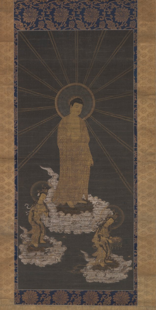 Discesa di Amida, o Raigo, Periodo Muromachi c.1333-1568 da School Japanese