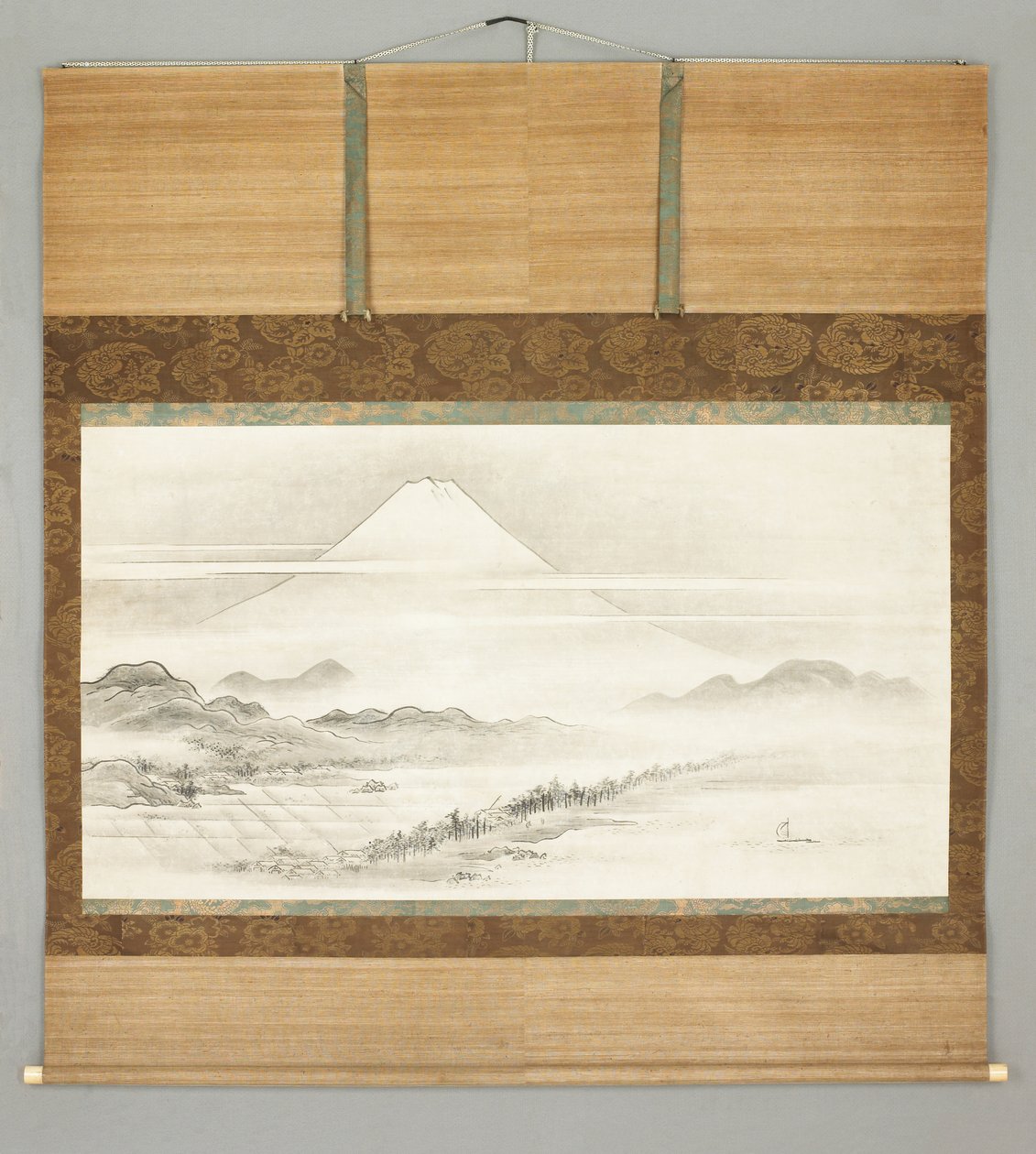 Kakemono, paesaggio del Monte Fuji da Japanese School