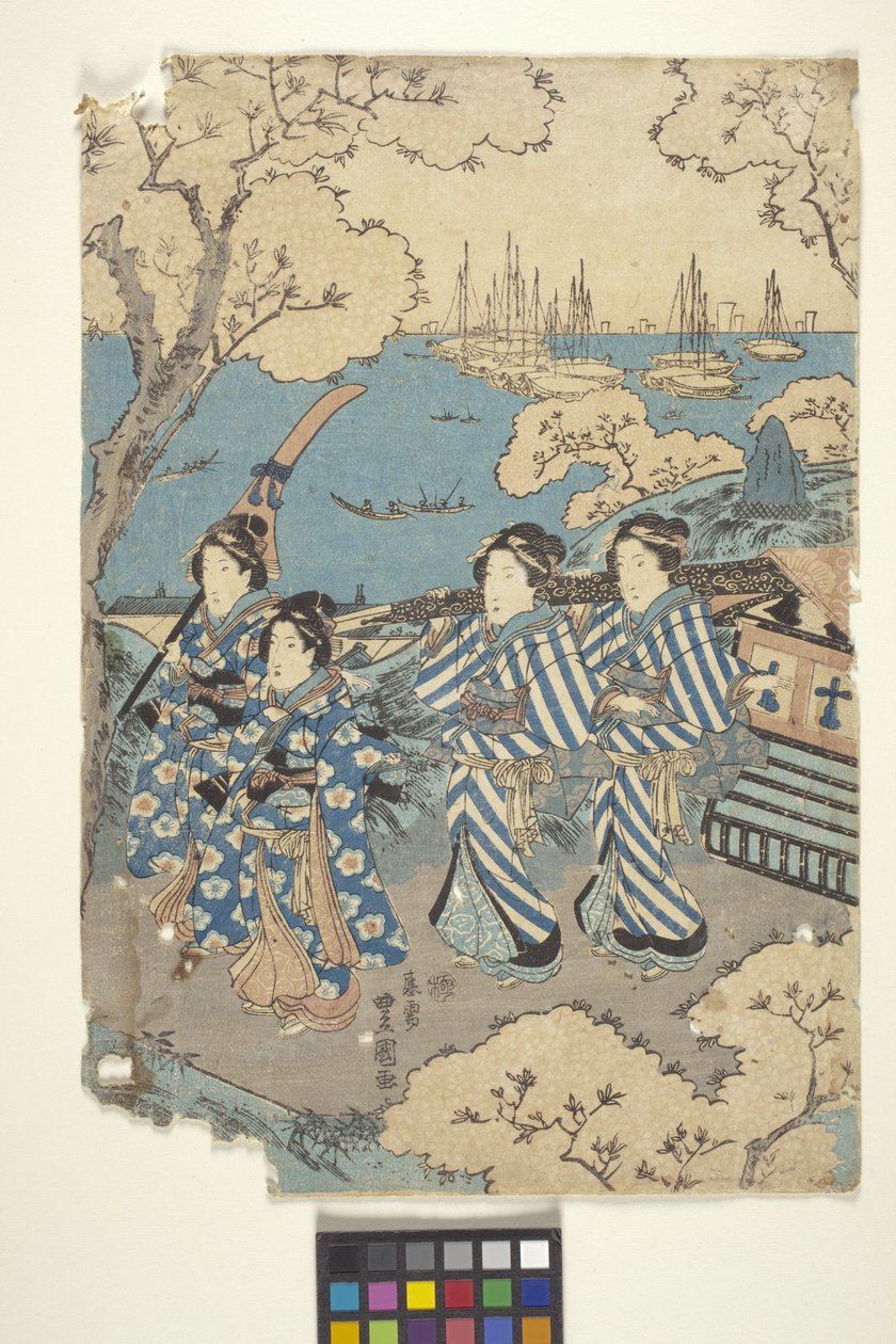 Toto: Visita ai fiori a Gotenyama, 2 (Parte del trittico) da School Japanese