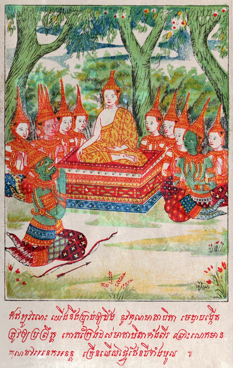 Suvana Sama Jakata (incisione, ca. 1910) da School Laotian