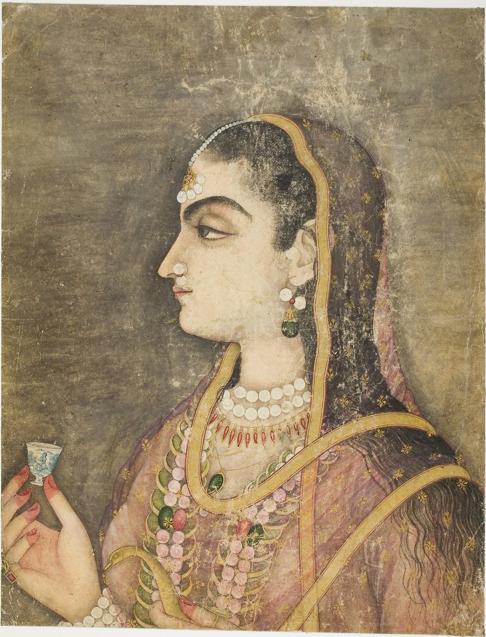 Ritratto di una principessa da School Mughal