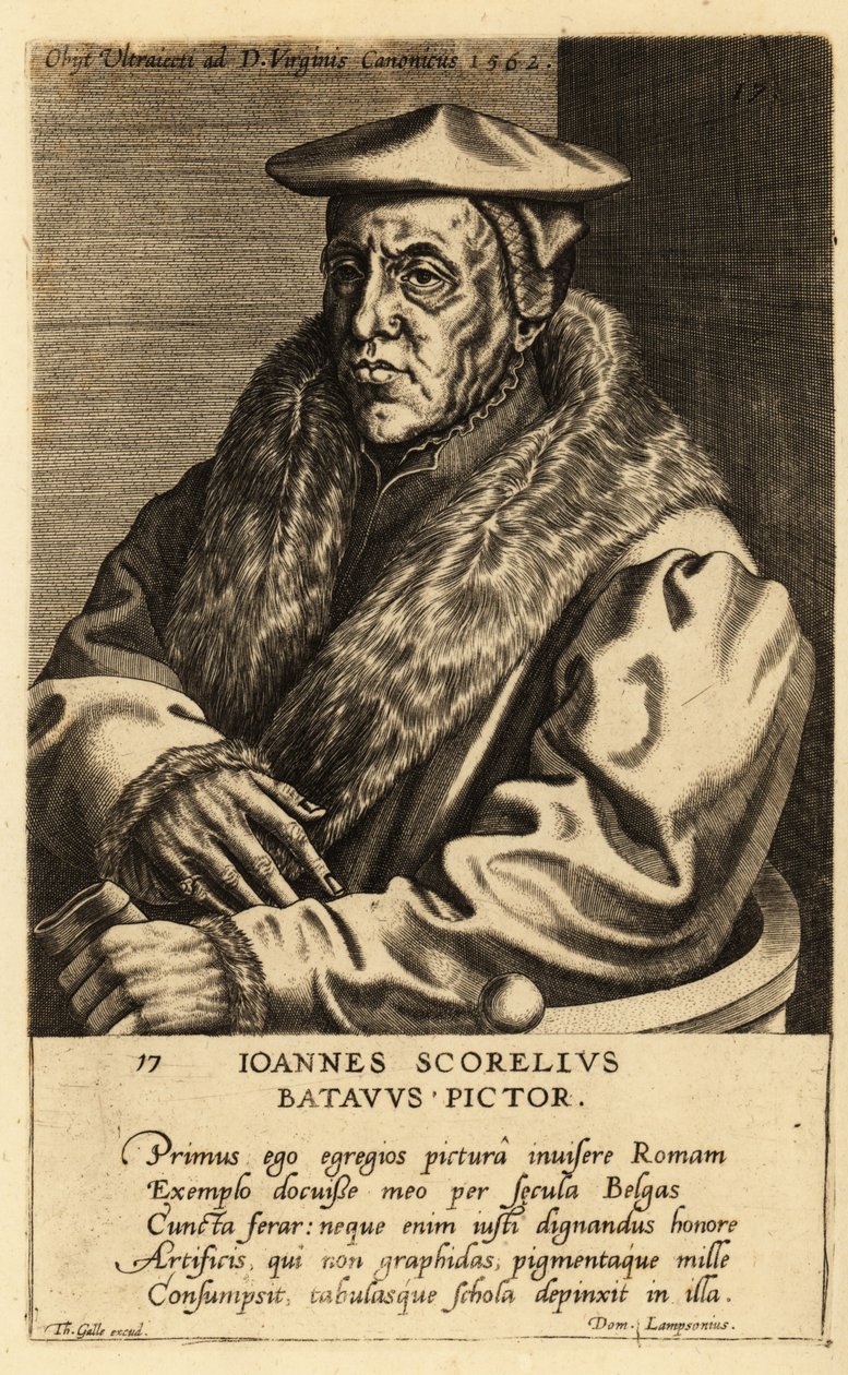 Ritratto di Jan van Scorel, pittore olandese da School Netherlandish