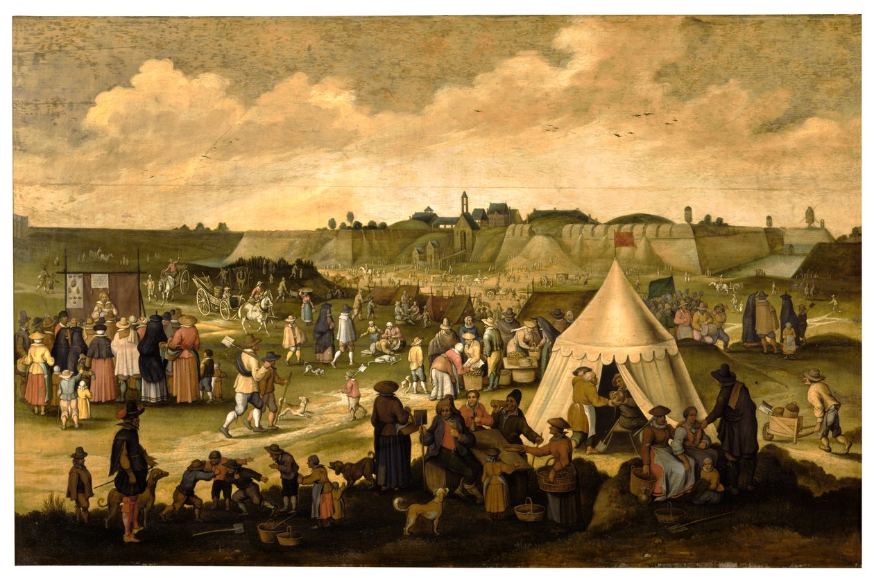 Il Castello degli Spagnoli ad Anversa da School Netherlandish