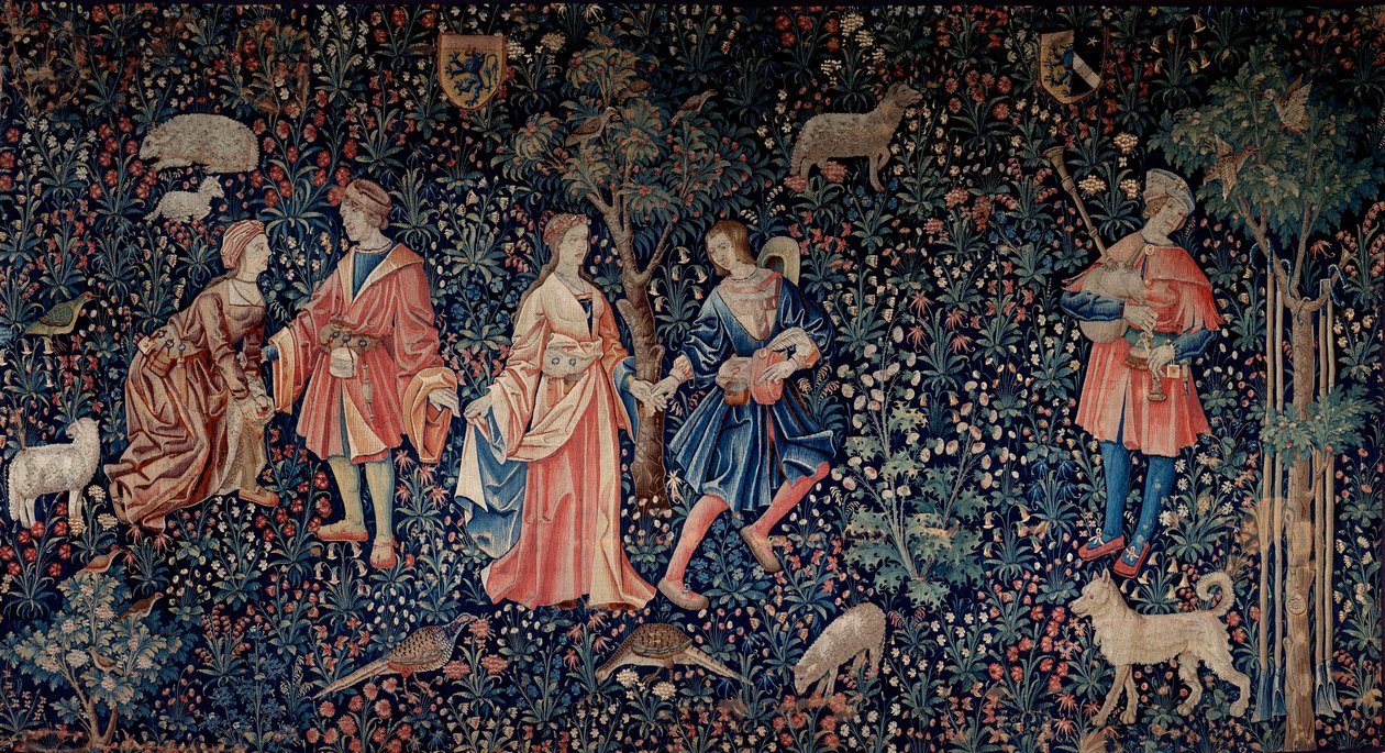 Il sipario della Signoria: una scena galante da School Netherlandish