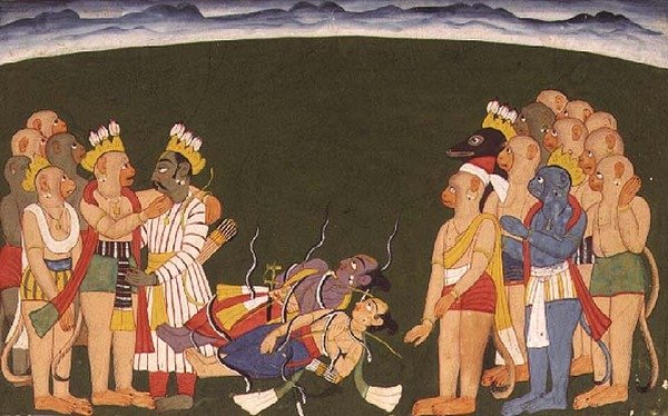 Rama e Lakshmana attaccati con nagapasa, dal 