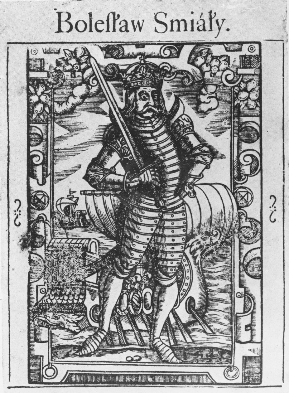 Boleslao II il Generoso (incisione) da School Polish
