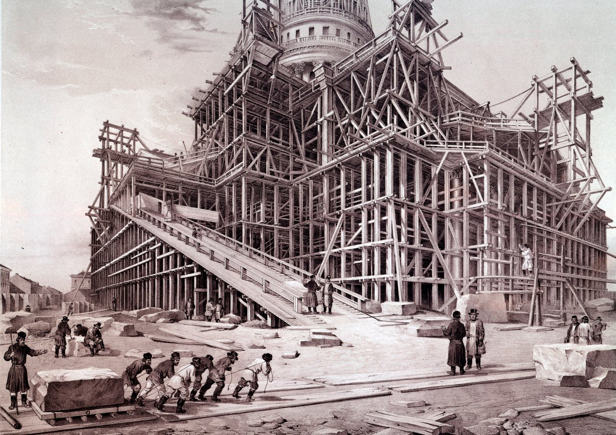Costruzione della chiesa del Palazzo d