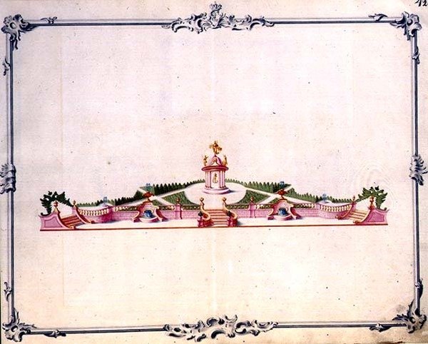 Dettaglio del set principale per i fuochi d